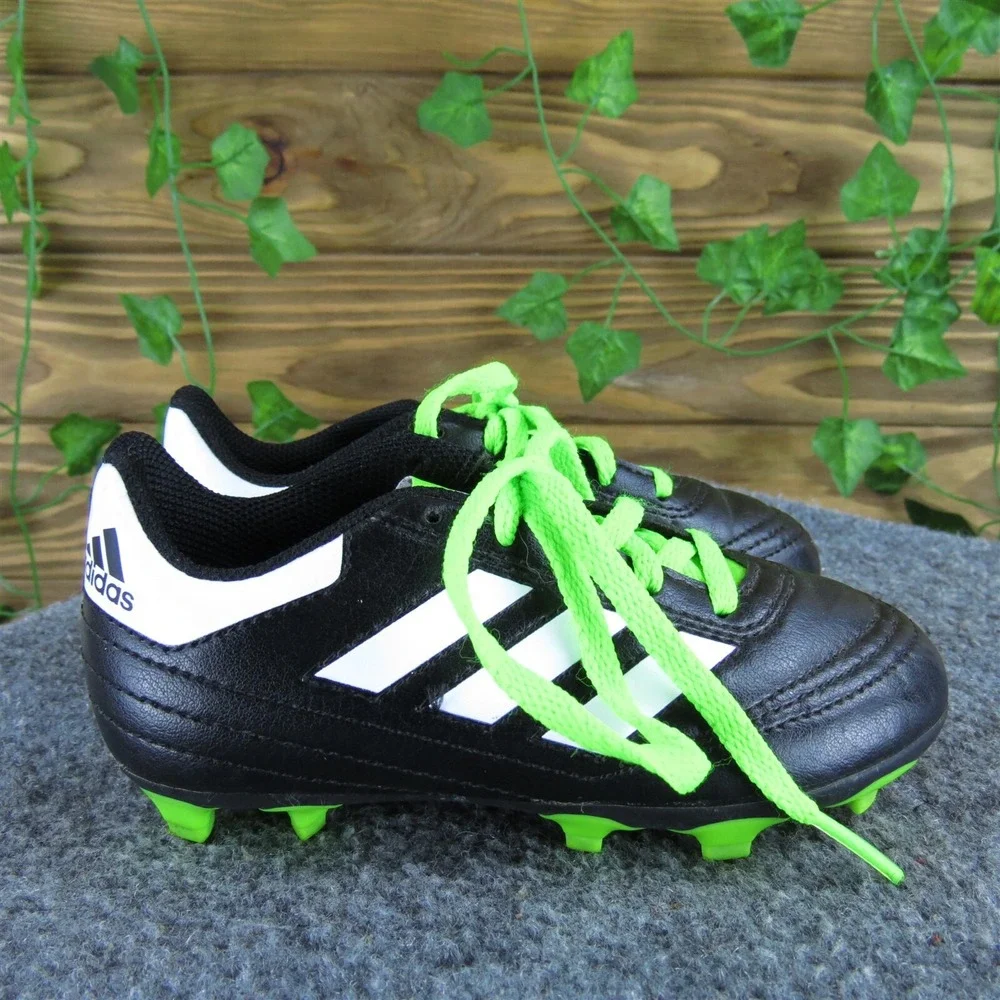 adidas Boys Sneaker Goletto‎ Soccer Sz T 10 Medium Black Synthetic Lace Up